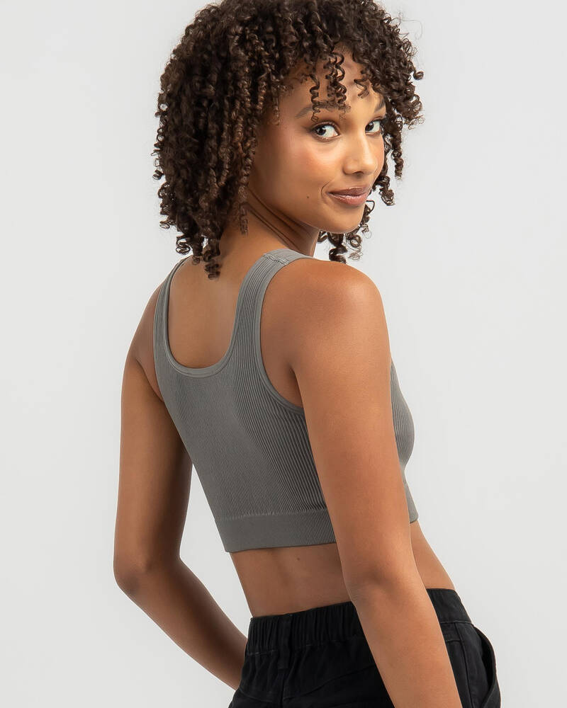 Mooloola Basic Seamfree Crop Top for Womens
