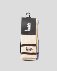 Stussy Mens' Crown Stripe Socks for Mens image number null