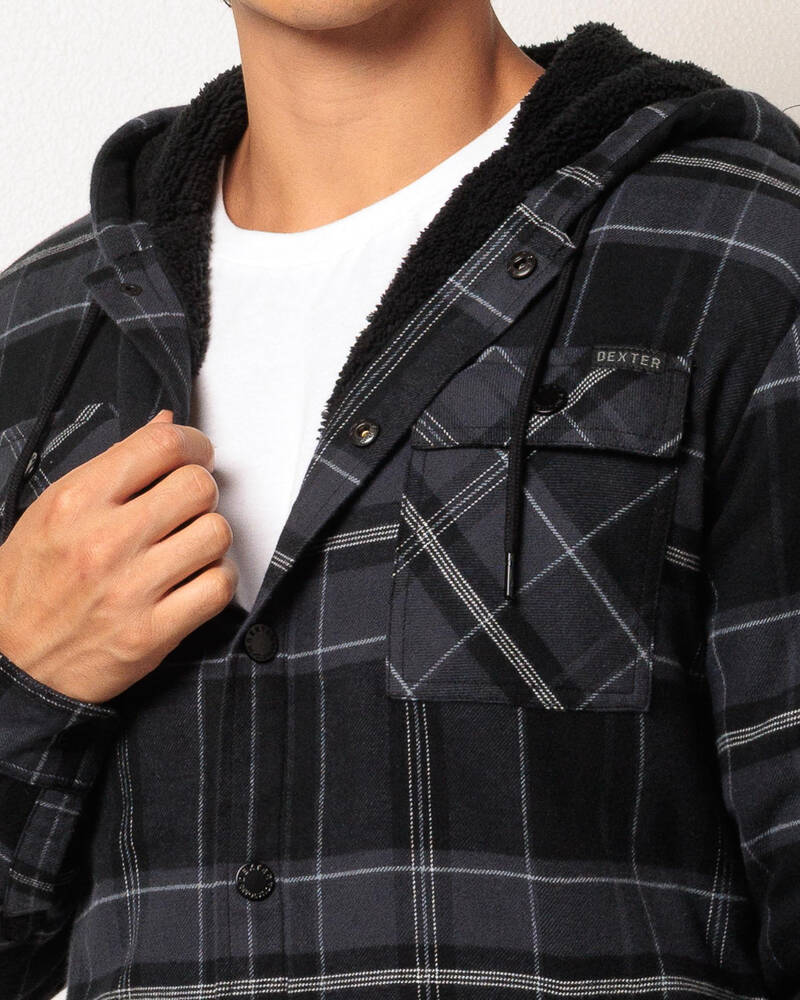 Dexter Ashen Long Sleeve Flannel Shirt for Mens