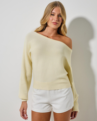 Ava And Ever Ophelia Off Shoulder Knit Jumper for Womens image number null