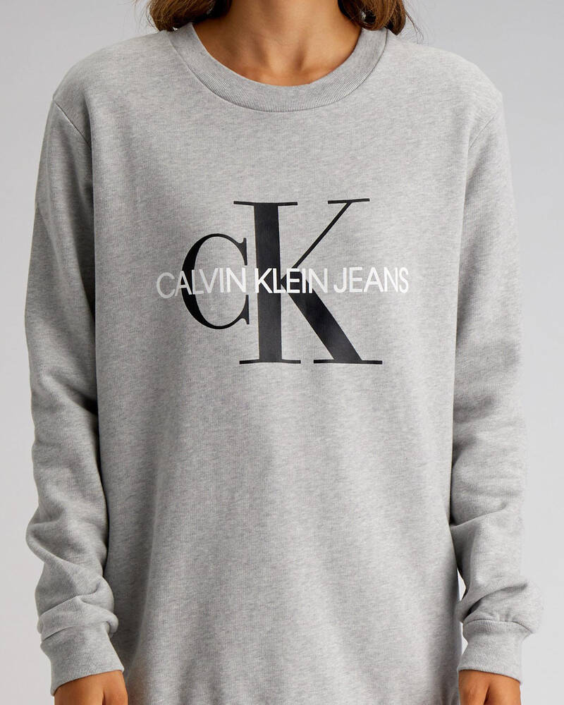Calvin Klein Monogram Logo Sweatshirt for Womens