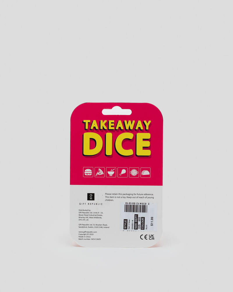 Get It Now Takeaway Dice for Unisex