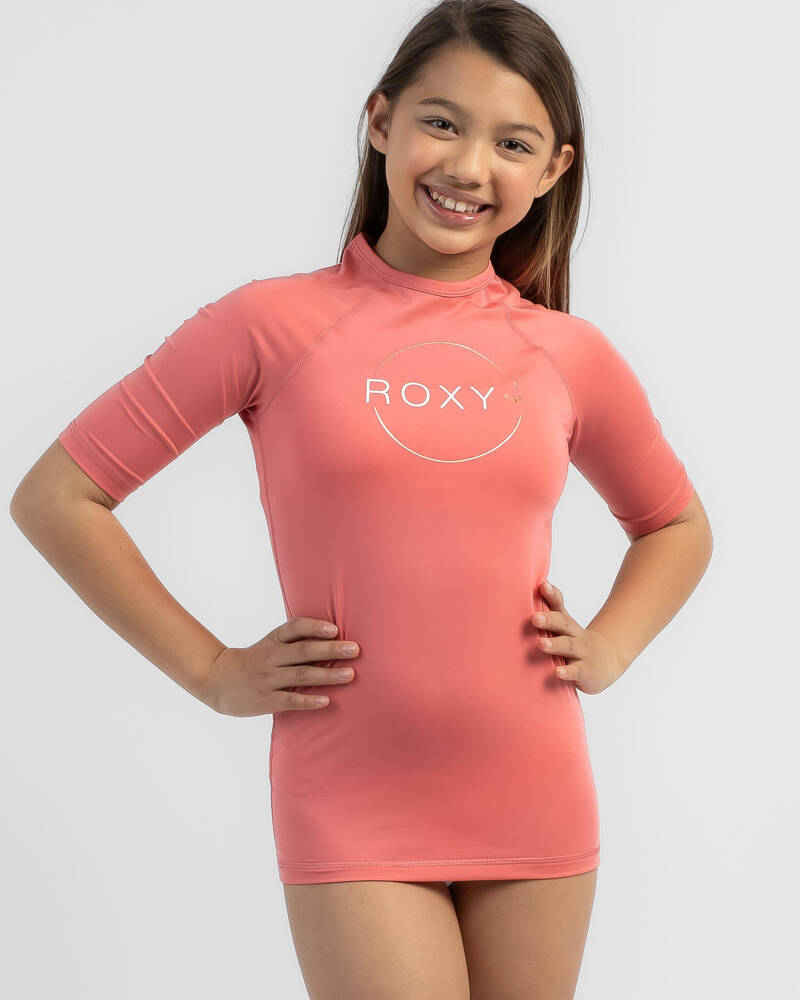 Roxy Girls' Beach Classics Short Sleeve Rash Vest for Womens