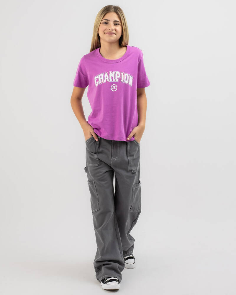 Champion Girls' Sporty Boxy T-Shirt for Womens