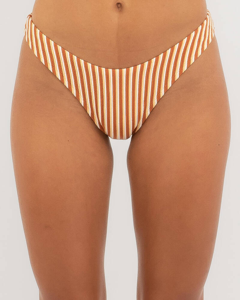 Rhythm Sunbather Stripe High Cut Bikini Bottom for Womens
