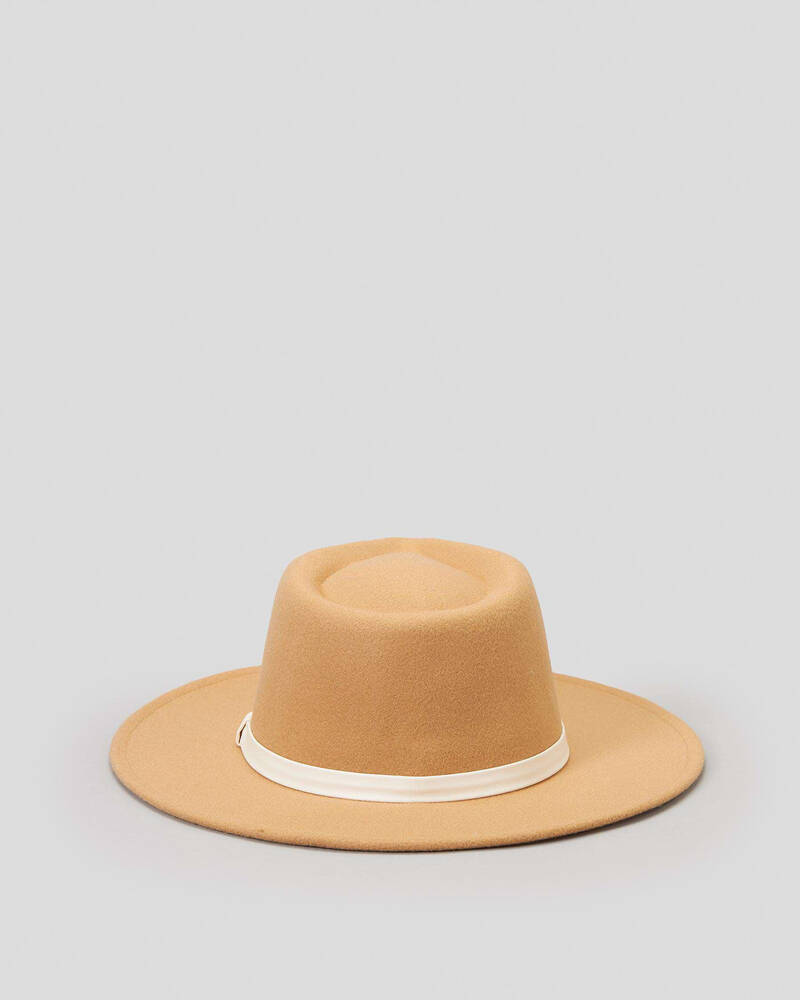 Ava And Ever Gold Rush Felt Hat for Womens