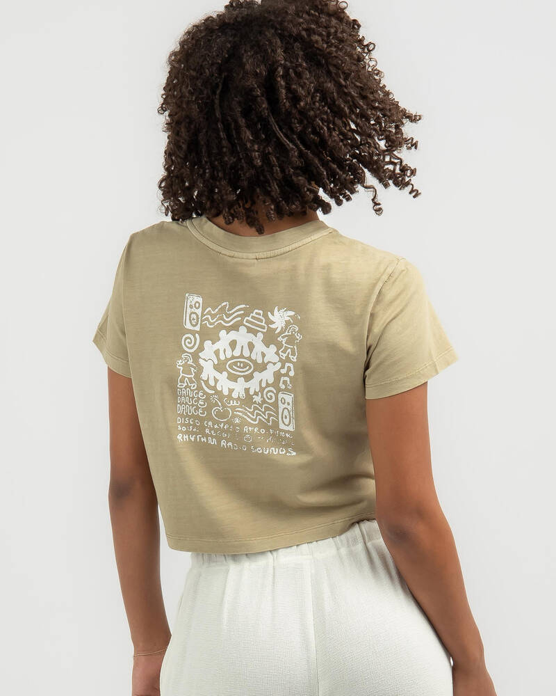 Rhythm Dance Vintage Crew T-Shirt for Womens