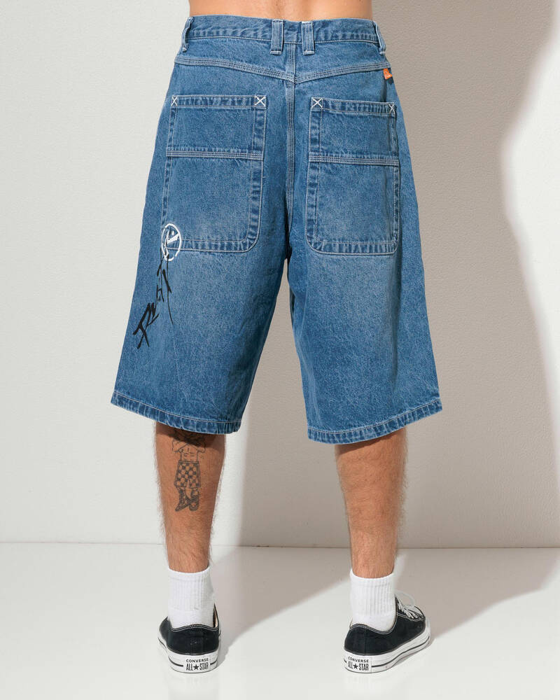 Rusty Slappa Denim Shorts for Mens