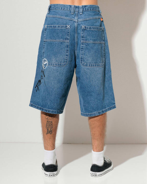 Rusty Slappa Denim Shorts for Mens