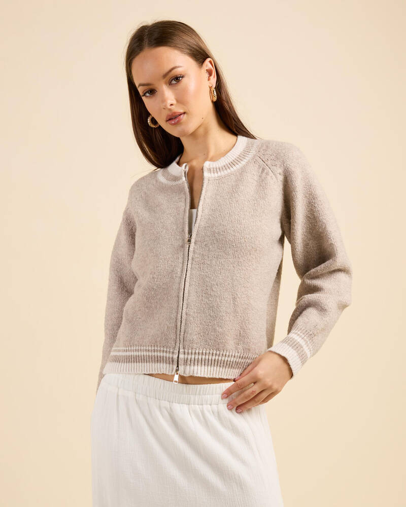 Ava And Ever Bowie Zip Knit Jumper for Womens