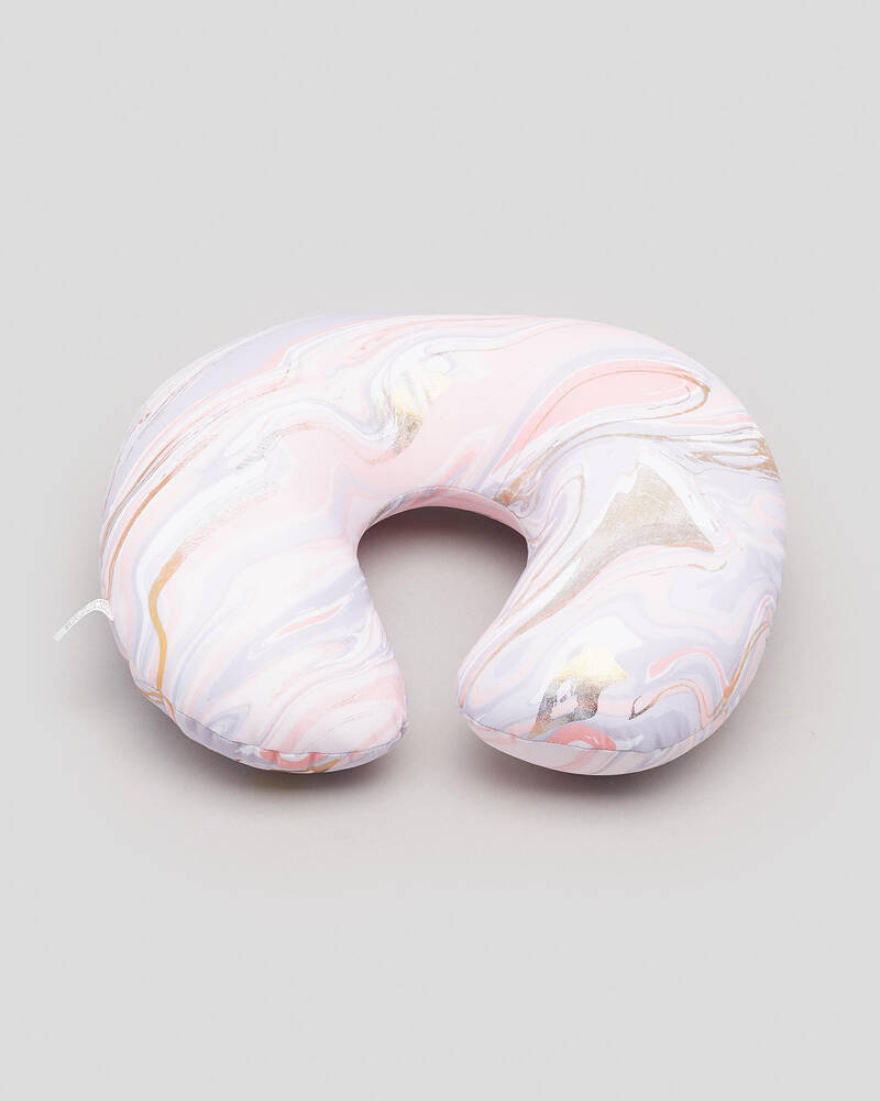 Mooloola Gold Marble Neck Pillow for Womens