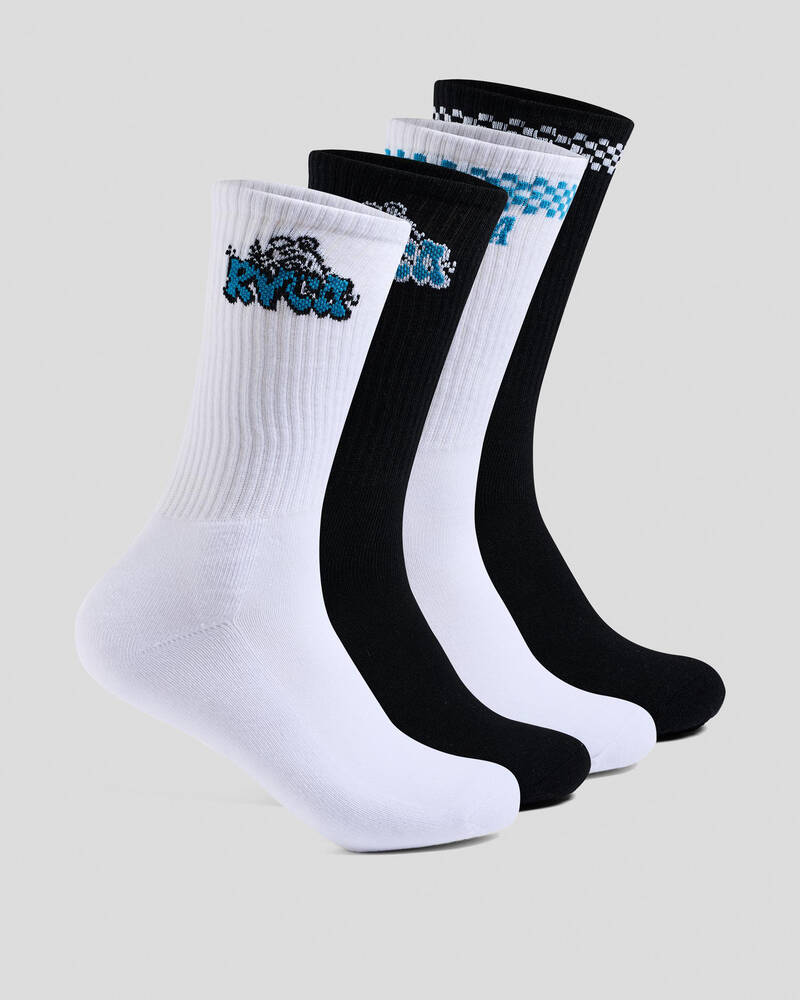 RVCA Seasonal Socks 4 Pack for Mens