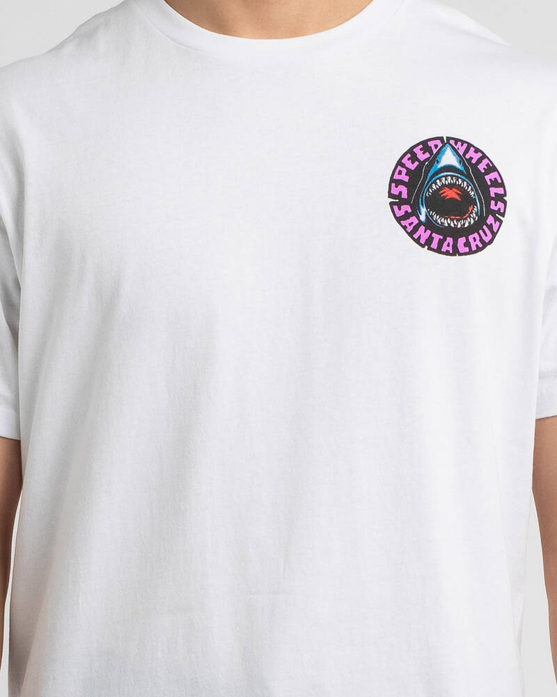 Santa Cruz Speed Wheels Shark T-Shirt for Mens