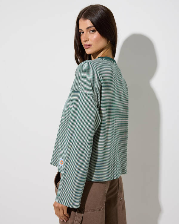 Rhythm Lexi Stripe Long Sleeve T-Shirt for Womens