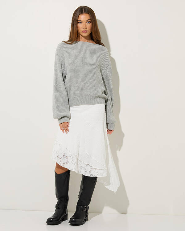 Mooloola Vortex Crew Neck Knit Jumper for Womens