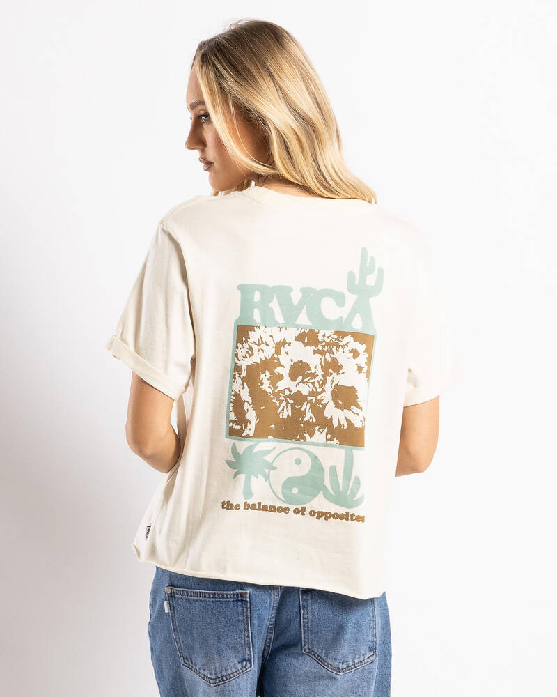RVCA Out Back Cuffed T-Shirt for Womens