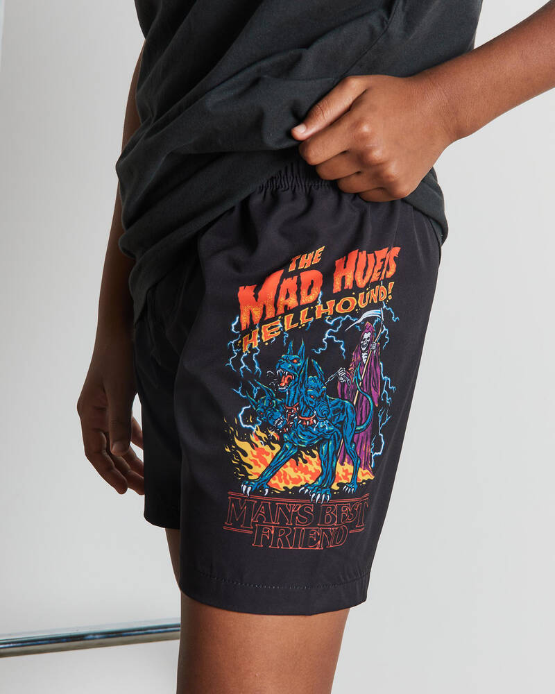 The Mad Hueys Boys' Hellhound Volley Board Shorts for Mens
