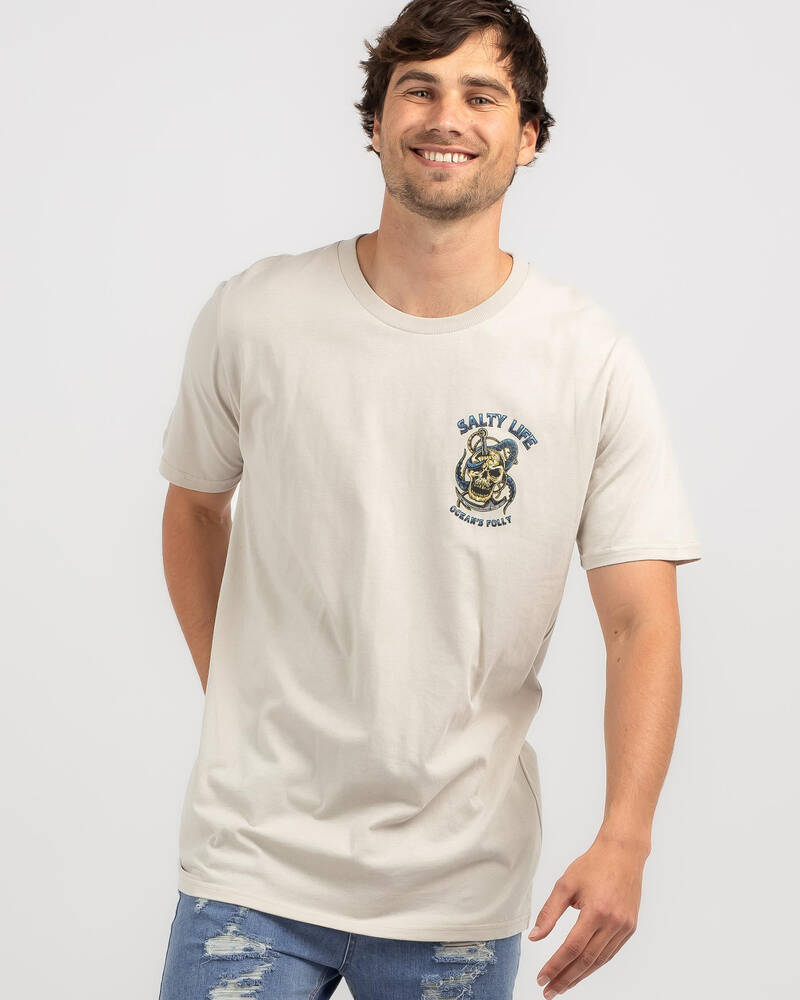 Salty Life Oceans T-Shirt for Mens