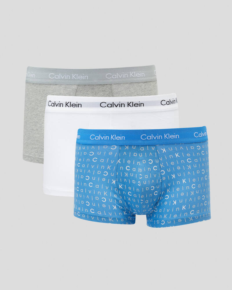 Calvin Klein Cotton Stretch Low Rise Trunk 3 Pack for Mens