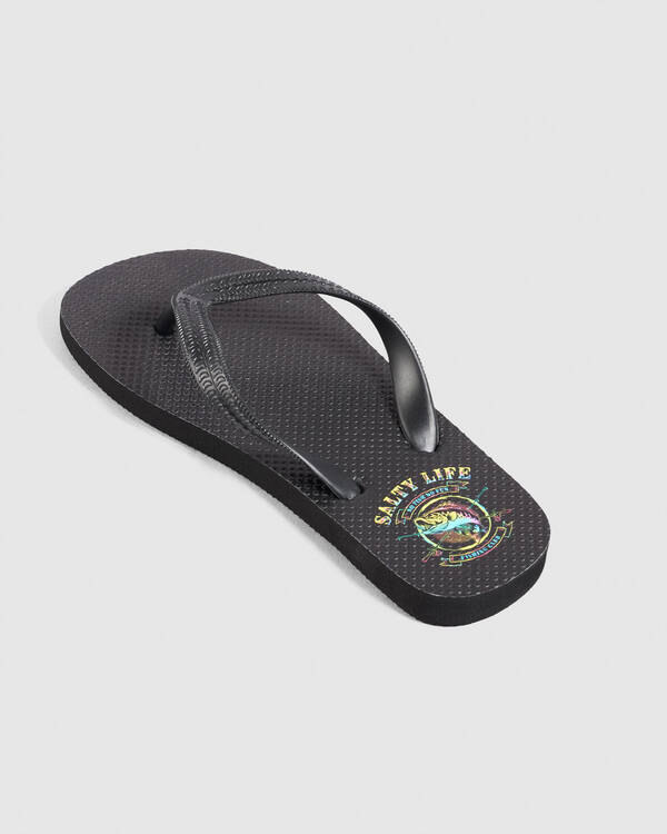 Salty Life Boys' Fishing Club Thongs for Mens