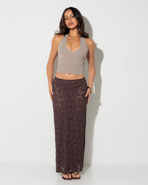 Mooloola Meli French Lace Maxi Skirt for Womens