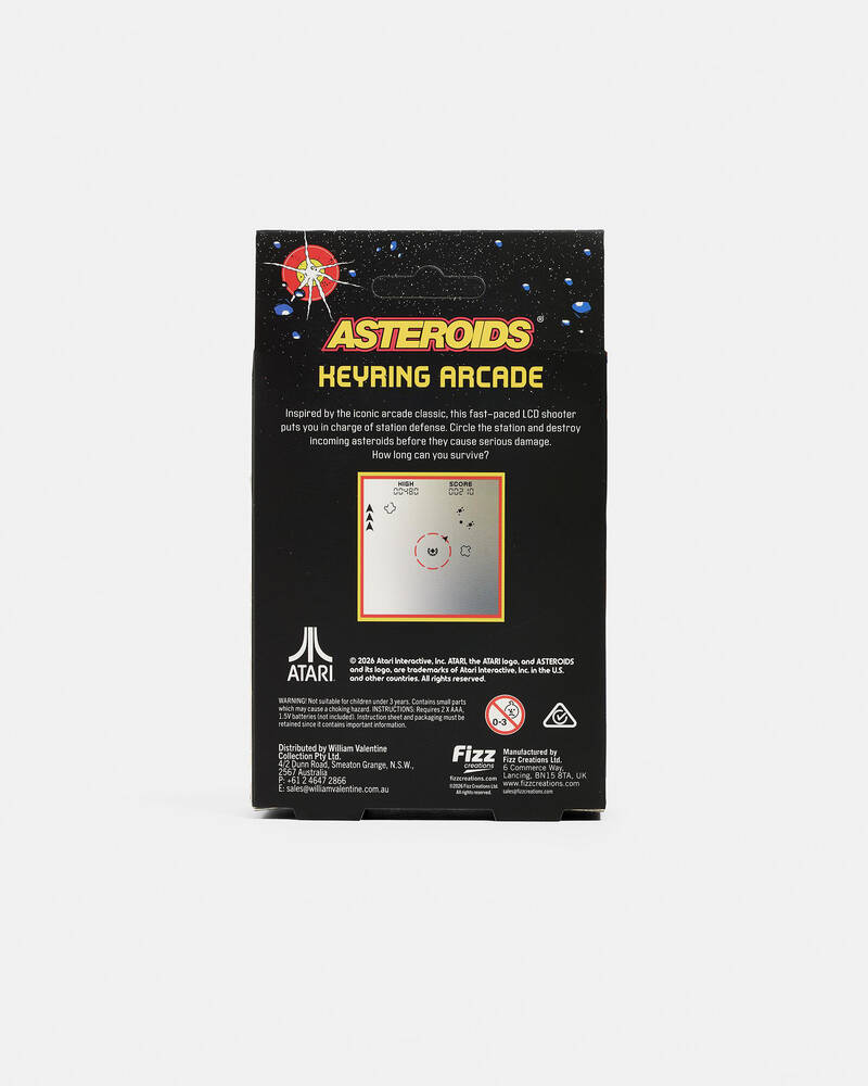 Fizz Creations Asteroids Keyring Game for Unisex