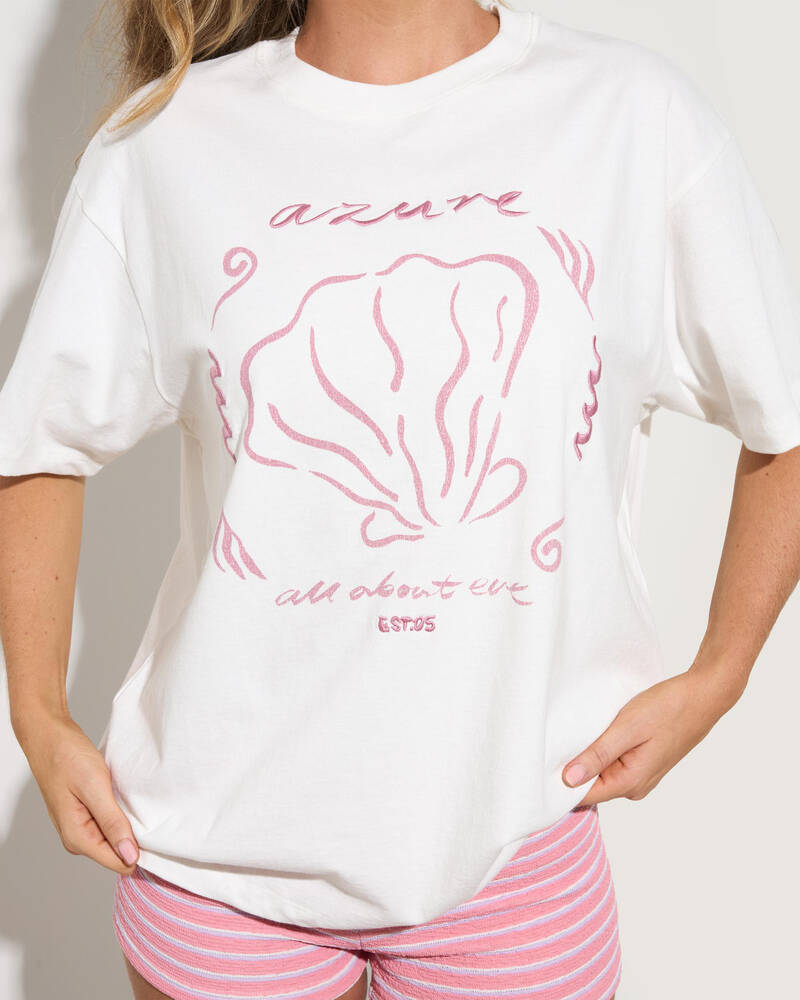 All About Eve Azure Relaxed T-Shirt for Womens