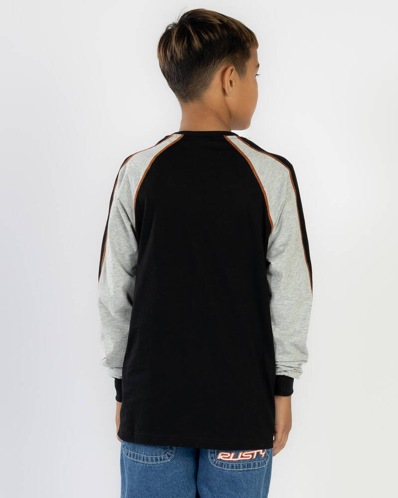 Rusty Boys' Fade R Long Sleeve T-Shirt for Mens
