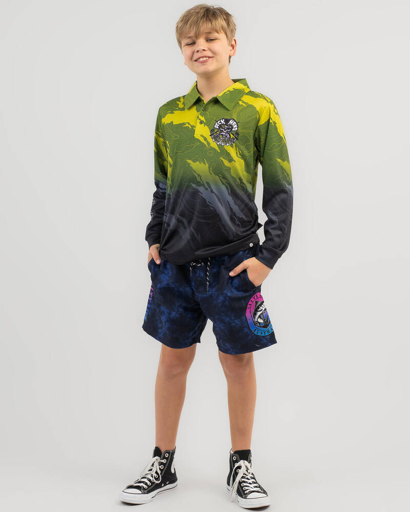 The Mad Hueys Boys' High Tide Youth Fishing Jersey for Mens image number null