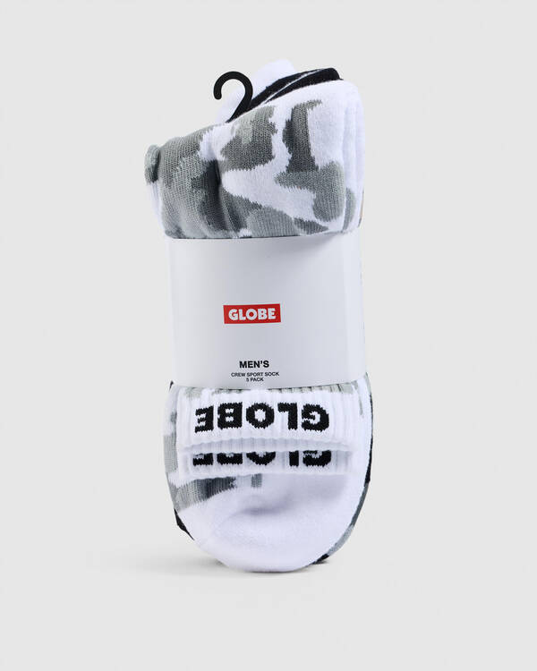 Globe Malcom Crew Socks 5 Pack for Mens