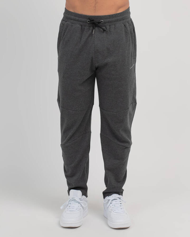 Lucid Bolt Track Pants In Char Marle - Fast Shipping & Easy Returns ...
