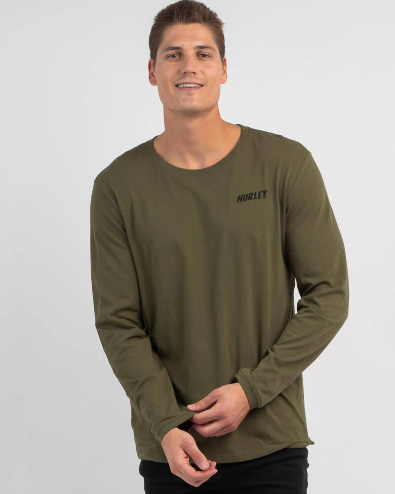 Hurley Everyday Wash Double Fastlane Long Sleeve T-Shirt for Mens