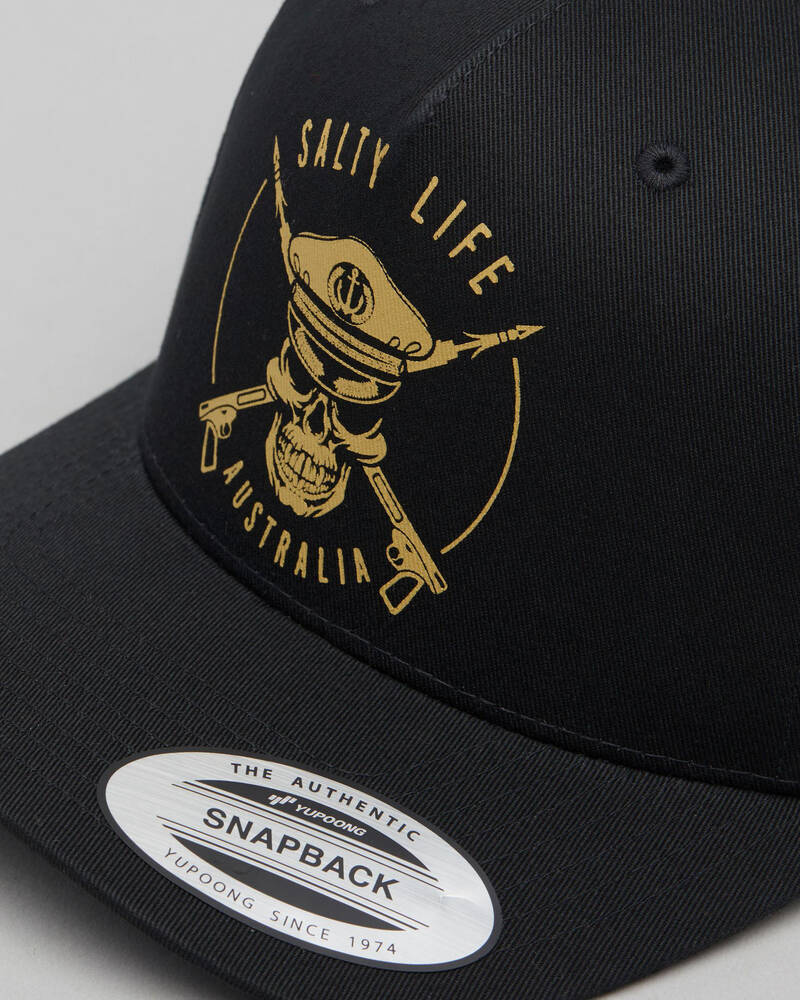Salty Life Oceans Folly Snapback Cap for Mens image number null