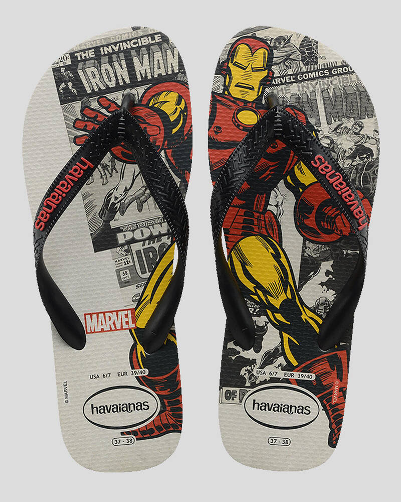 Havaianas Kids' Top Marvel Classics Iron Man Thongs for Womens