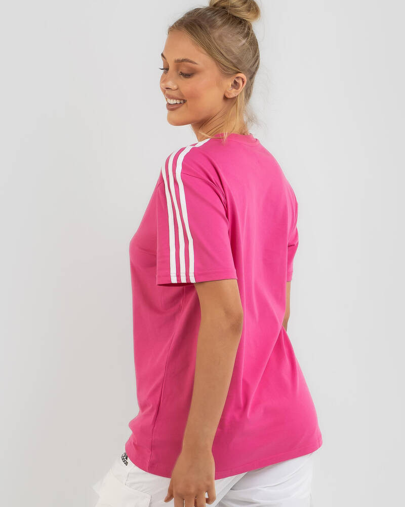adidas Essentials 3 Stripe BF T-Shirt for Womens