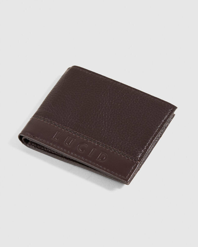 Lucid Title Leather Wallet for Mens