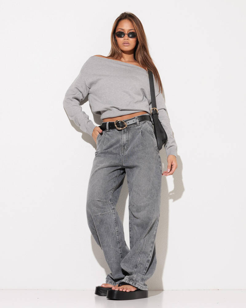 Mooloola Shania Off Shoulder Knit Top for Womens