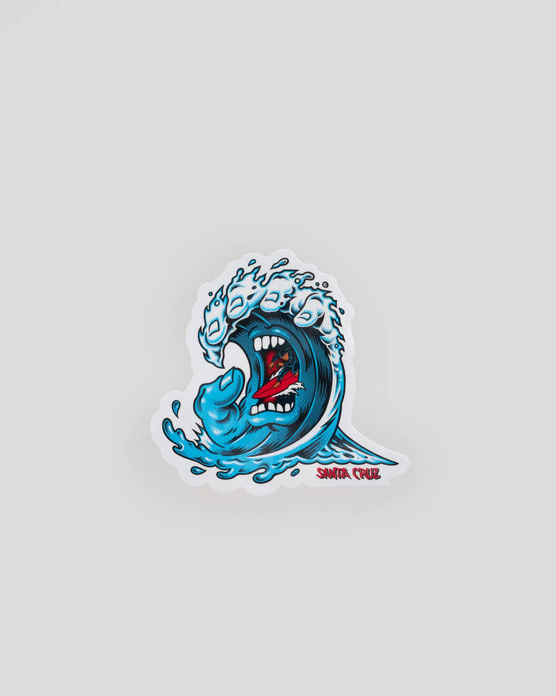 Santa Cruz Screaming Wave Sticker for Unisex