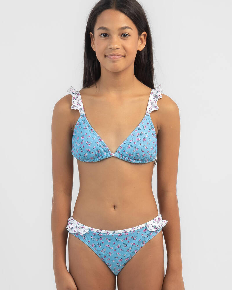 Kaiami Girls' Rosette Triangle Bikini Set for Womens