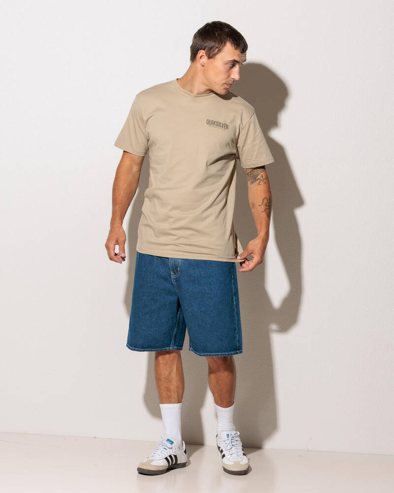 Quiksilver Impaired Baggy Denim Shorts for Mens