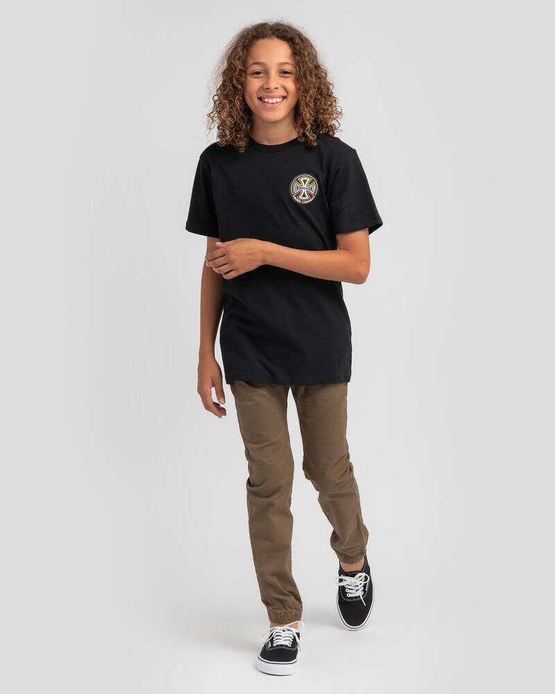Independent Boys' Split Cross T-Shirt for Mens