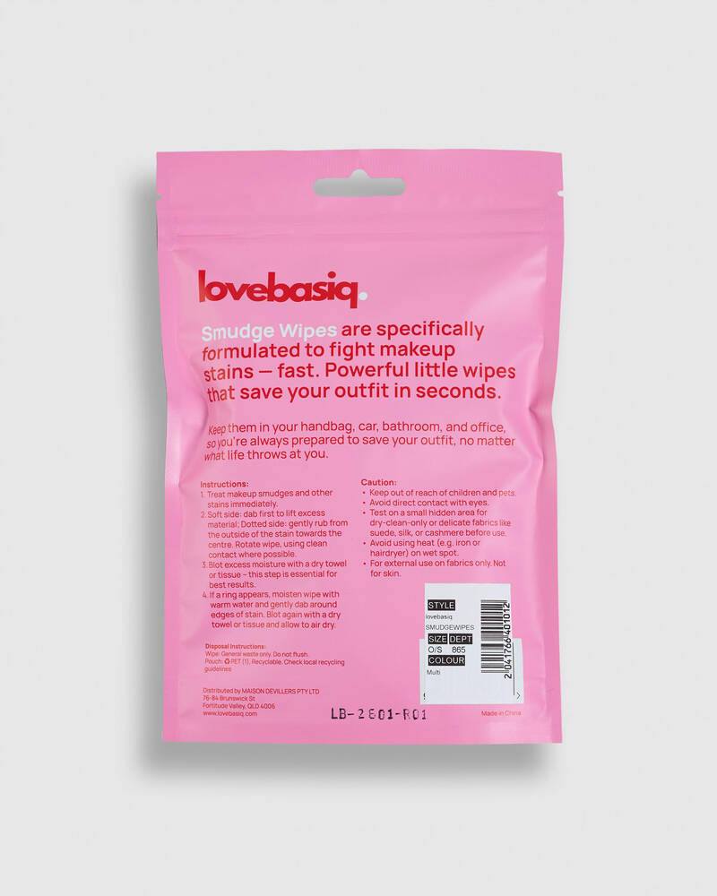 lovebasiq. Smudge Wipes for Unisex image number null