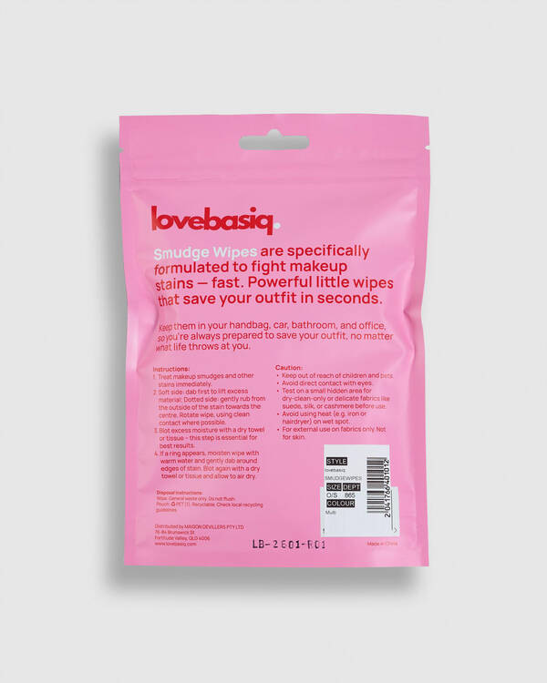 lovebasiq. Smudge Wipes for Unisex