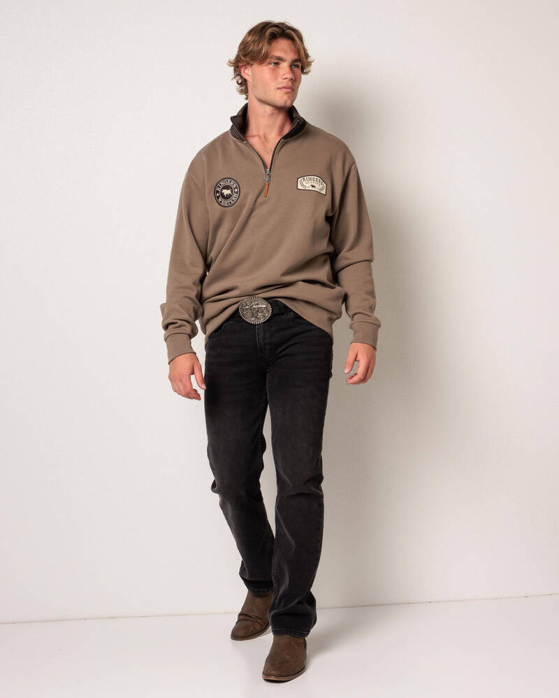 Ringers Western Lachlan 1/4 Zip Sweatshirt for Mens