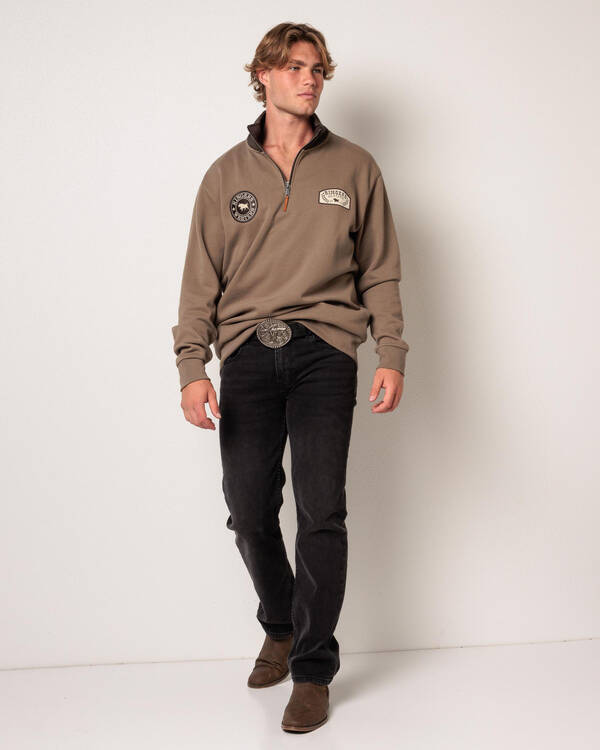 Ringers Western Lachlan 1/4 Zip Sweatshirt for Mens