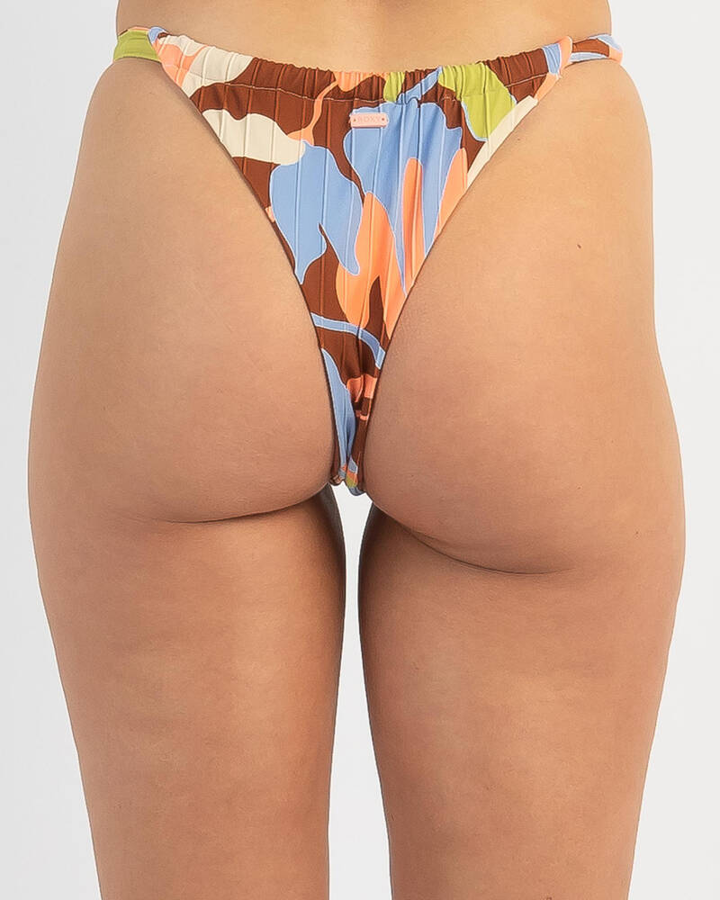 Roxy Floraldelic Cheeky Bikini Bottom for Womens