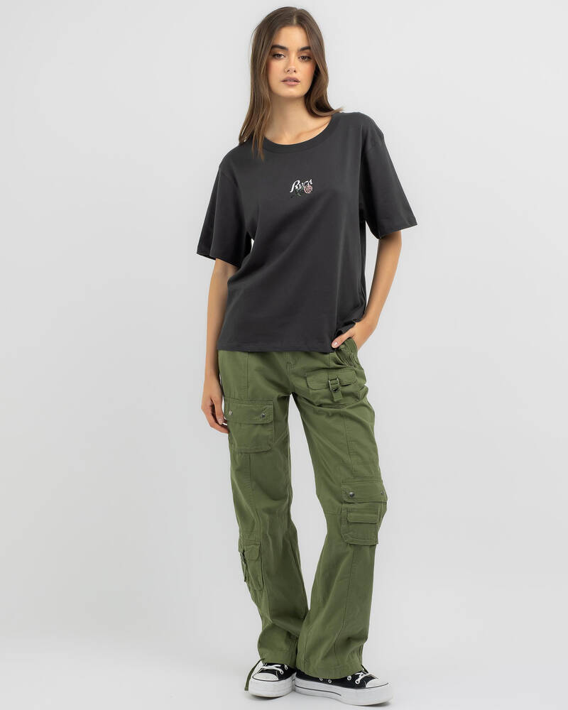 RVCA Roses Only Easy T-Shirt for Womens