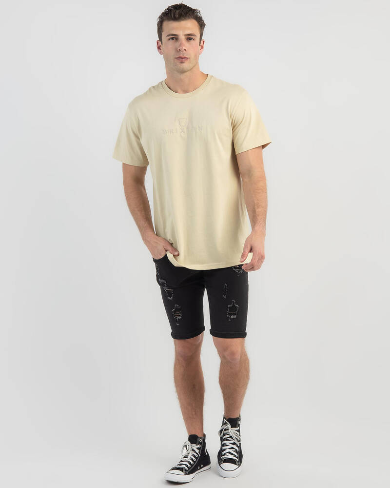 Brixton Alpha Thread T-Shirt for Mens