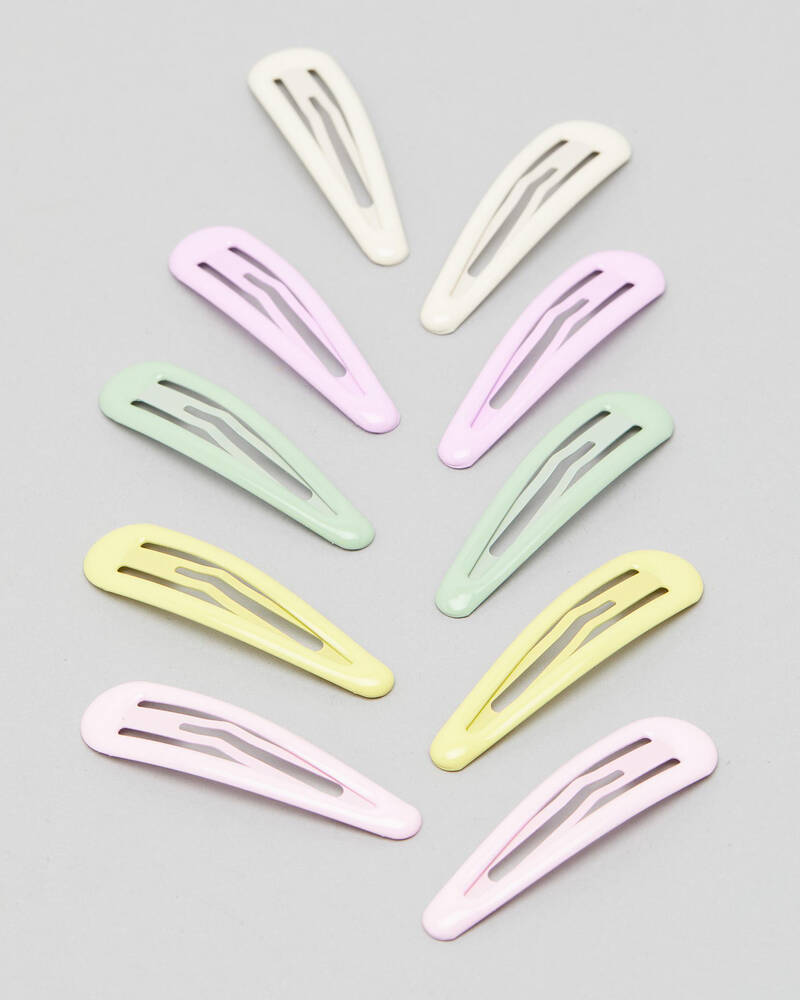 Karyn In LA Pastel Snap Hair Clip Pack for Womens