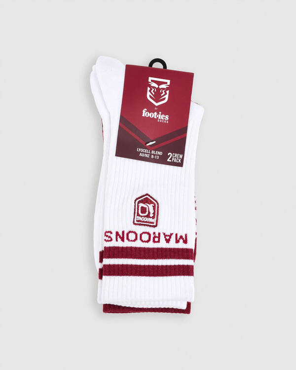 FOOT-IES Maroons Icons Sneaker Socks 2 Pack for Mens
